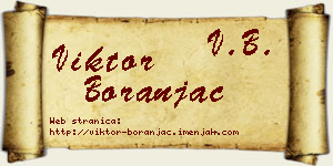 Viktor Boranjac vizit kartica